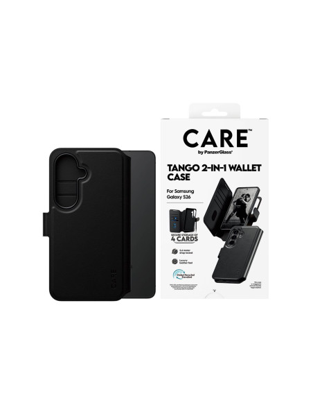 CARE by PanzerGlass Tango 2-in-1 Wallet Case w. Qi Samsung New Galaxy S26 | PanzerGlass