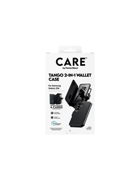 CARE by PanzerGlass Tango 2-in-1 Wallet Case w. Qi Samsung New Galaxy S26 | PanzerGlass