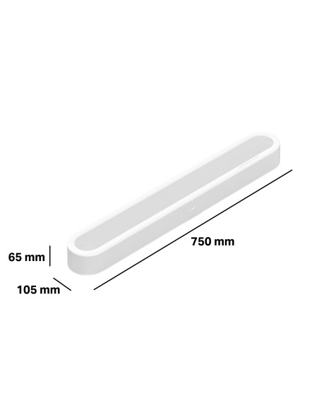 Sonos Beam Ultra White su Dolby Atmos ir Trueplay