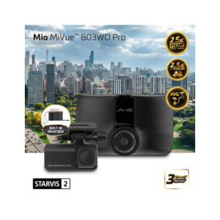 Mio Front & Rear Dual Dash Cam with HDR | MiVue 803WD Pro | GPS | Wi-Fi