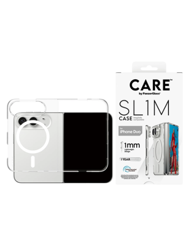 PanzerGlass Care | Back cover | iPhone Duo | Apple | Recycled plastic | Transparent