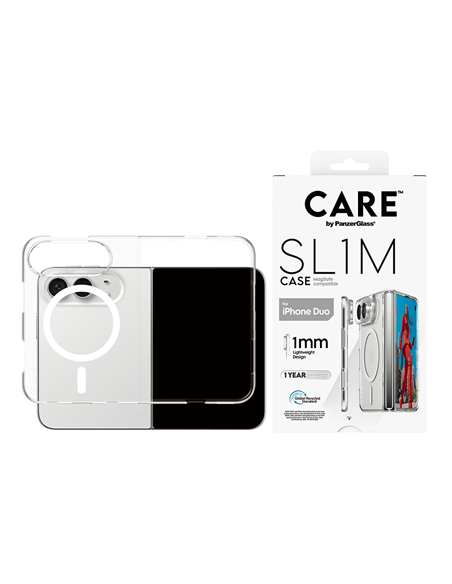 PanzerGlass Care | Back cover | iPhone Duo | Apple | Recycled plastic | Transparent