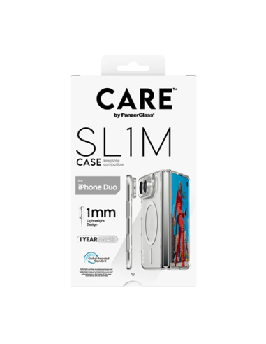 PanzerGlass Care | Back cover | iPhone Duo | Apple | Recycled plastic | Transparent
