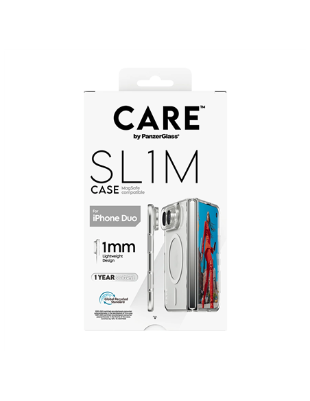 PanzerGlass Care | Back cover | iPhone Duo | Apple | Recycled plastic | Transparent