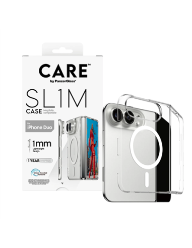 PanzerGlass Care | Back cover | iPhone Duo | Apple | Recycled plastic | Transparent