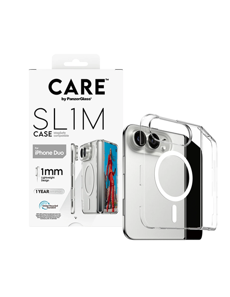 PanzerGlass Care | Back cover | iPhone Duo | Apple | Recycled plastic | Transparent