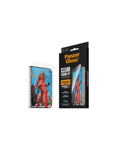 PanzerGlass FrameFit w. EasyAligner | Screen protector | Apple | iPhone Duo | Glass | Transparent