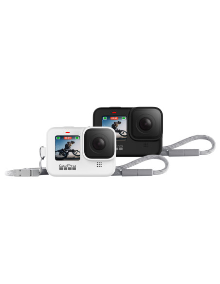 Hero9 Black Silikoninis įdėklas su dirželiu -  Sleeve + Lanyard (juodas)
