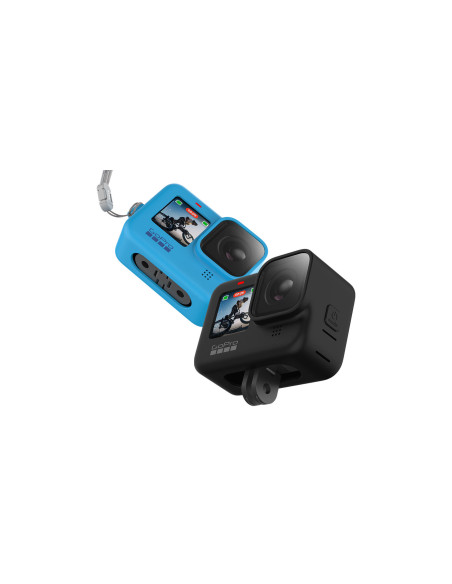 Hero9 Black Silikoninis įdėklas su dirželiu -  Sleeve + Lanyard (juodas)