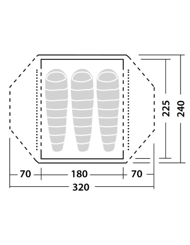 Robens Tent Lodge 3 3 person(s), Green