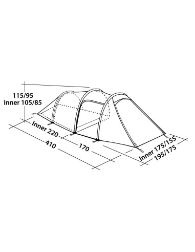 Robens Tent Voyager Versa 3 3 person(s), Green