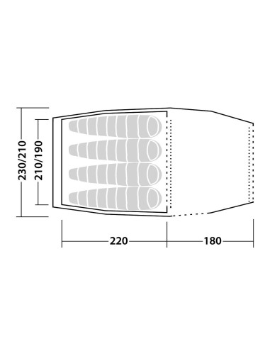 Robens Tent Voyager Versa 4 4 person(s), Green