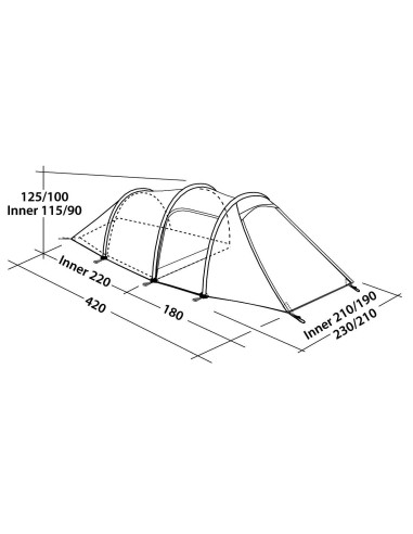 Robens Tent Voyager Versa 4 4 person(s), Green