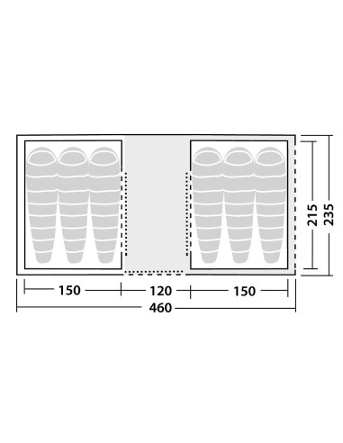 Robens Tent Green Castle 6 person(s), Green