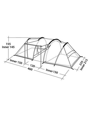 Robens Tent Green Castle 6 person(s), Green