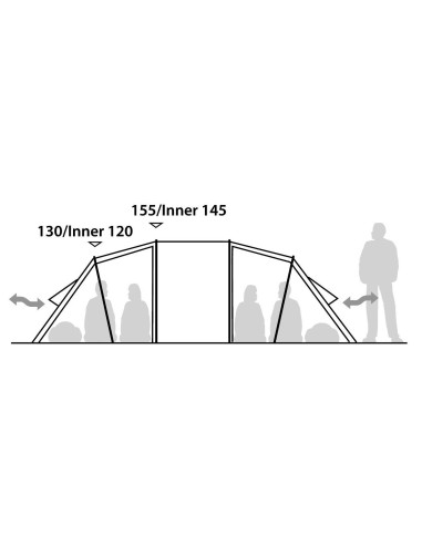 Robens Tent Green Castle 6 person(s), Green