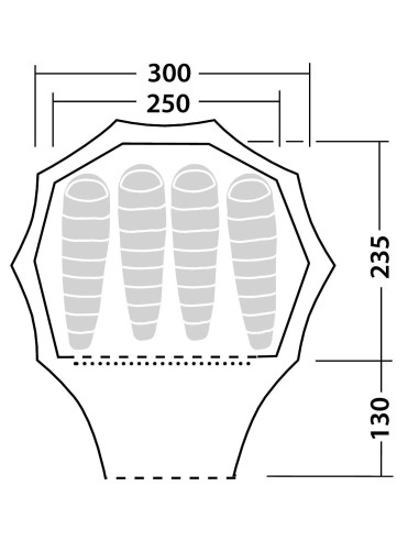 Robens Tent Green Cone 4 person(s), Green