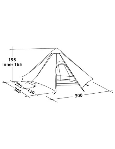 Robens Tent Green Cone 4 person(s), Green