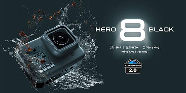 Pagrindiniai skirtumai ir patobulinimai. Naujoji GoPro Hero 8 Black veikmo kamera.